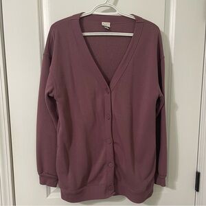 a new day mauve cardigan sweater